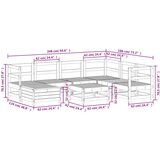  Vrtna sedežna garnitura 8-delna trden les douglas, (21146028) | Shoptok.si