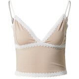 Guido Maria Kretschmer Collection Top 'Hilde' bež / bijela | shoptok.hr
