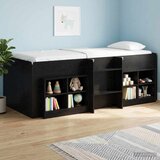  Kreveta za visoko spavanje djece 2 pcs Crni hrast 90 x 200 cm | shoptok.hr
