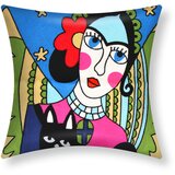 AVIZAR Komplet 2 prevlek za blazine 45x45 cm Art Phantura z vezenino, Večbarvno, (21747243) | Shoptok.si