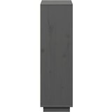  Visoka komoda siva 110,5x35x117 cm od masivne borovine | shoptok.hr