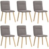 Maison Chic Jedilni stoli - Vzorci stoli 6 kosov taupe blago A1332, (22031594) Cene