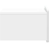  Stenski nočni omarici 2 pcs Bela visok sijaj 33 x 34,5 x 24 cm, (5000209460) | Shoptok.si