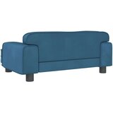  Dječja fotelja plava 70 x 45 x 30 cm baršunasta | shoptok.hr