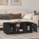  Stolić za kavu crni 110 x 50 x 40 cm od masivne borovine | shoptok.hr