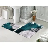 Set za kupatilo morska pena sa gumenom podlogom 40x60cm + 60x90cm, SG-037