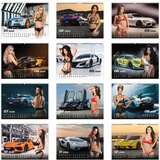  Stenski koledar 2026, Girls and Cars | Shoptok.si