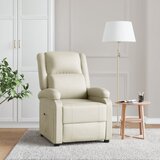 vidaXL Naslanjač belo umetno usnje | Shoptok.si