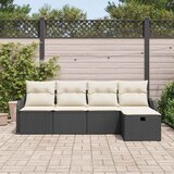  Sjedeća garnitura za vrt 5 kom. Poli ratan Smeđa 231 x 117 x 85 cm | shoptok.hr