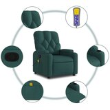  Masažni naslanjač temno zeleno blago | Shoptok.si