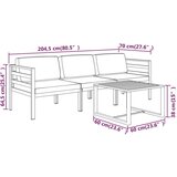  4-dijelna vrtna garnitura s jastucima aluminijska antracit | shoptok.hr