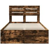  Konstrukcija postelje z vzglavjem Dimljeni oreh 120 x 200 cm, (5000103270) | Shoptok.si
