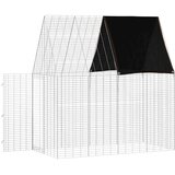  Kavez za zečeve Srebrno 200 x 100 x 210 cm Cinkani čelik | shoptok.hr