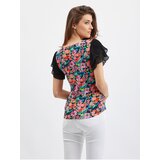 Orsay Blue-Black Ladies Floral Blouse - Women | shoptok.hr