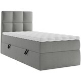 MID.YOU POSTELJA Z VZMETNICO 90 cm x 200 cm , les, tekstil, leseni material temno siva | Shoptok.si