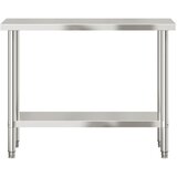  Kuhinjski radni stol 110 x 55 x 85 cm od nehrđajućeg čelika | shoptok.hr