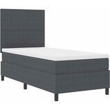  LED Box Spring Krevet Tamno siva i bijela 80 x 200 cm | shoptok.hr