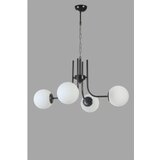 Opviq nevada 4 Lü siyah beyaz Camlı avize blackwhite chandelier | ePonuda.com
