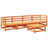  5-dijelni set vrtnih sofa voštano smeđi od masivne borovine | shoptok.hr