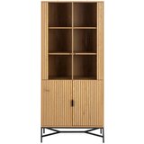 Livetastic VITRINA, črna, divji hrast | Shoptok.si
