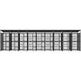 Vanjski kavez za pse s krovom čelični 16,59 m² | shoptok.hr