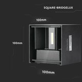  LED spoljašnje zidno svetlo LED/11W/230V 3000K IP65 crno | Eponuda.com