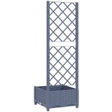  Sadilica s rešetkom tamnosiva 40 x 40 x 121 5 cm pp | shoptok.hr