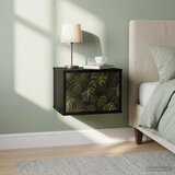  Wall-mounted noćni ormarić ELBURG Crni hrast 36 x 33 x 25 cm | shoptok.hr