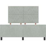 vidaXL Okvir za krevet svjetlosiva 160x200 cm baršun | shoptok.hr