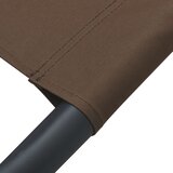 Vanjski ležaj od tkanine smeđi | shoptok.hr