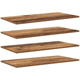 Police za knjige 4 pcs Smeđa 80 x 40 x 1,5 cm Konstruirano drvo | Eponuda.com