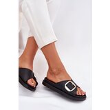 Boto Ladies Platform Sandals With Gold Buckle Black Jovira | Shoptok.si
