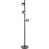 Trio Select Črna/v srebrni barvi LED stoječa svetilka (višina 150 cm) Orbit – Cene
