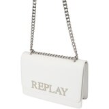 Replay Torba za čez ramo srebrna / bela | Shoptok.si