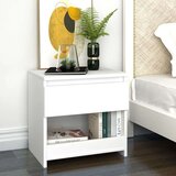 vidaXL Nočna omarica bela 40x30x39 cm iverna plošča | Shoptok.si