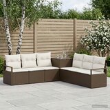  Set sofe 7 kom. Smeđa i krem bijela 120 x 62 x 69 cm | shoptok.hr