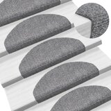 vidaXL Samoljepljivi otirači za stepenice 10 kom svjetlosivi 65x21x4cm | shoptok.hr