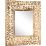 vidaXL Ručno izrezbareno ogledalo 50 x 50 x 2 6 cm masivno drvo manga | shoptok.hr
