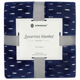  Elegantna tamnoplava i srebrna deka 150 x 200 cm | shoptok.hr