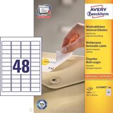 Avery Zweckform Odstranljive univerzalne etikete 45.7 x 21.2 mm | Shoptok.si