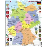 Larsen Uokvirjena sestavljanka - Nemčija - politični zemljevid, 48 kosov