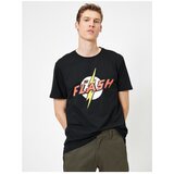 Koton Men's Black Flash Licensed Printed T-Shirt | ePonuda.com