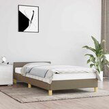 Maison Chic Posteljni okvir - Enojna postelja - Postelja za odrasle brez vzmetnice taupe 100x200 cm blago-J7645, (21767732) | Shoptok.si