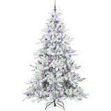 vidaXL Umjetno božićno drvce s nogom with LEDs s stalakom 240cm PVC | shoptok.hr