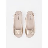 GOODIN Gold wedge sandals with buckle | shoptok.hr