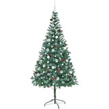 vidaXL Umestno božično drevo med 300 LED Zelena 210 cm PVC in Jeklo | Shoptok.si