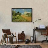  Slika - Alfred Sisley – Grain fields on the hills of Argenteuil 60x40 U crnom drvenom okviru | shoptok.hr