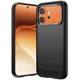 Techsuit Carbon Silicone maska za Honor 600 / 600 Pro – crna | shoptok.hr