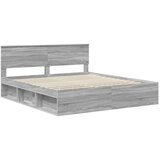  Konstrukcija postelje Siva Sonoma 200 x 200 cm Konstruiran les, (5000121319) | Shoptok.si