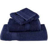vidaXL Komplet brisač iz bombaža 8-delni mor. modra 600gsm 100% bombaž | Shoptok.si
